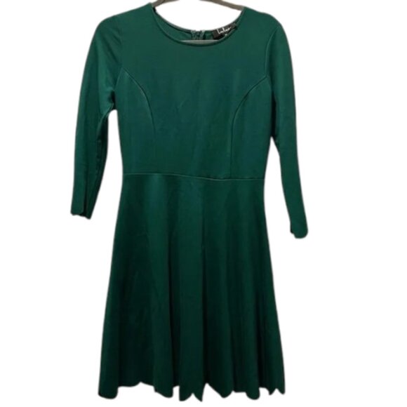 NWT Lulus Womens Size Medium Green Cumulonimbus Clouds Skater Mini Dress NEW - Picture 4 of 5
